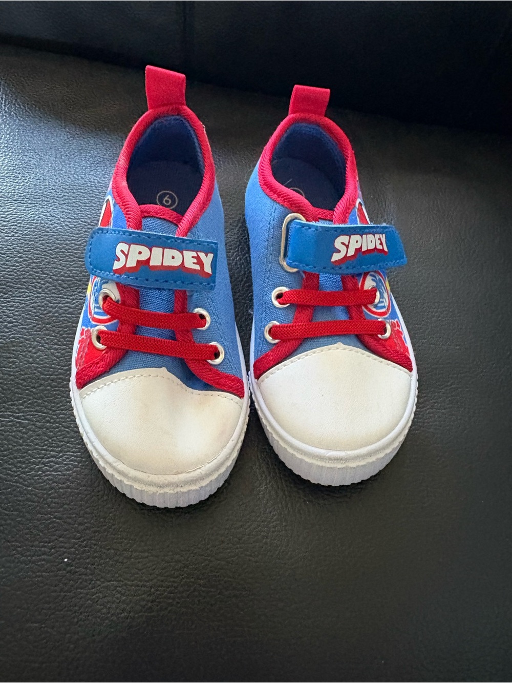 Marvel Spidey Kids' Red, Blue & White Velcro Sneakers